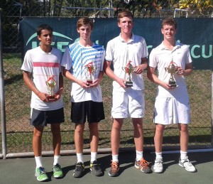 Runners Up Pannu and Heslin with Winners Hammond and Foley