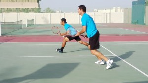 Brett and Daniel lunging forward[1]